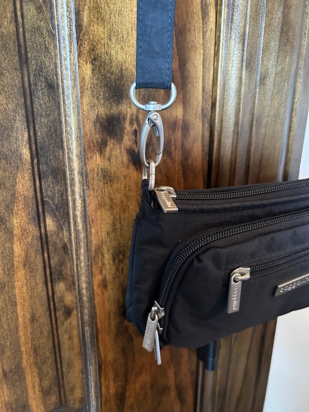 Baggallini Black Nylon Crossbody Belt Bag - Picture 4 of 14